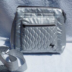 Lug Wander Crossbody in Metallic Silver